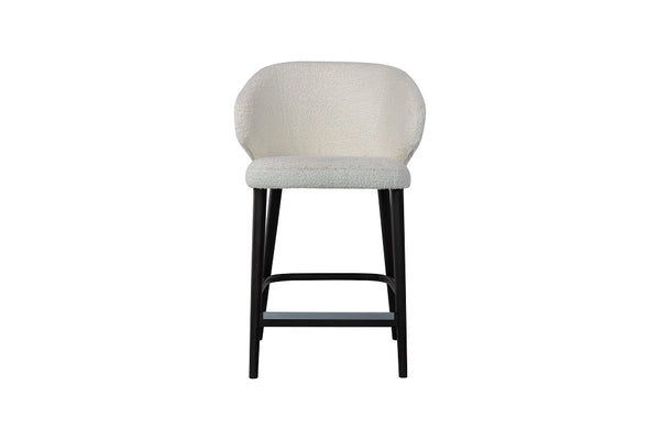 Bar stool upholstered in fabric or leather ✔ CAPRICE model